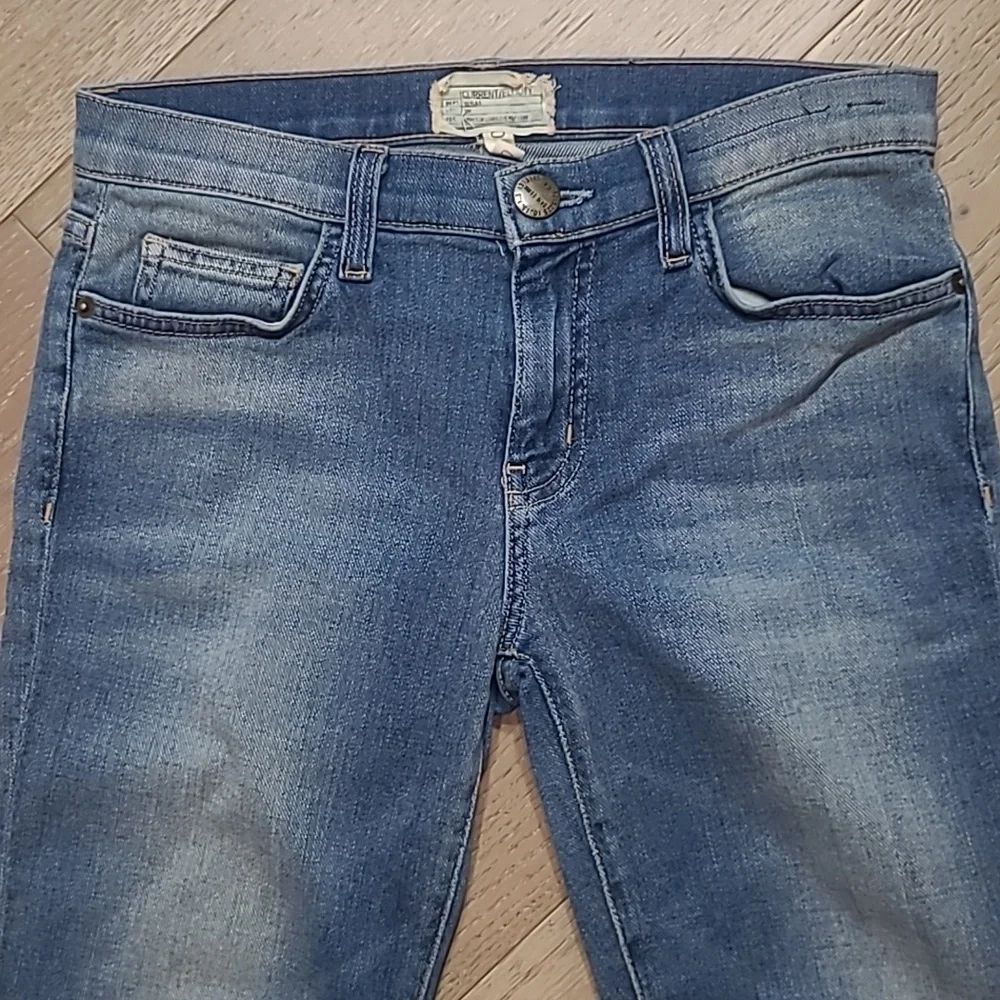 Current/Elliott Jeans Women's sz 24 The Stilleto Draft Low Rise Skinny Ankle